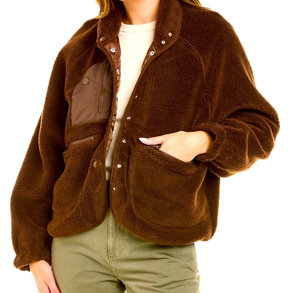 Lea & amp; Viola Teddy Bomber Jacket